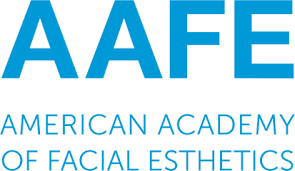 AAFE logo with blue text: