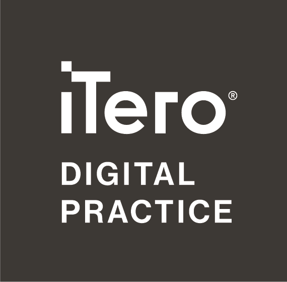 ITero Digital Practice logo on a dark gray background; white text.