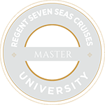 The logo for regent seven seas cruises master university