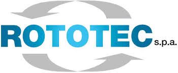 Il logo per rototec spa è un logo blu e grigio con frecce.