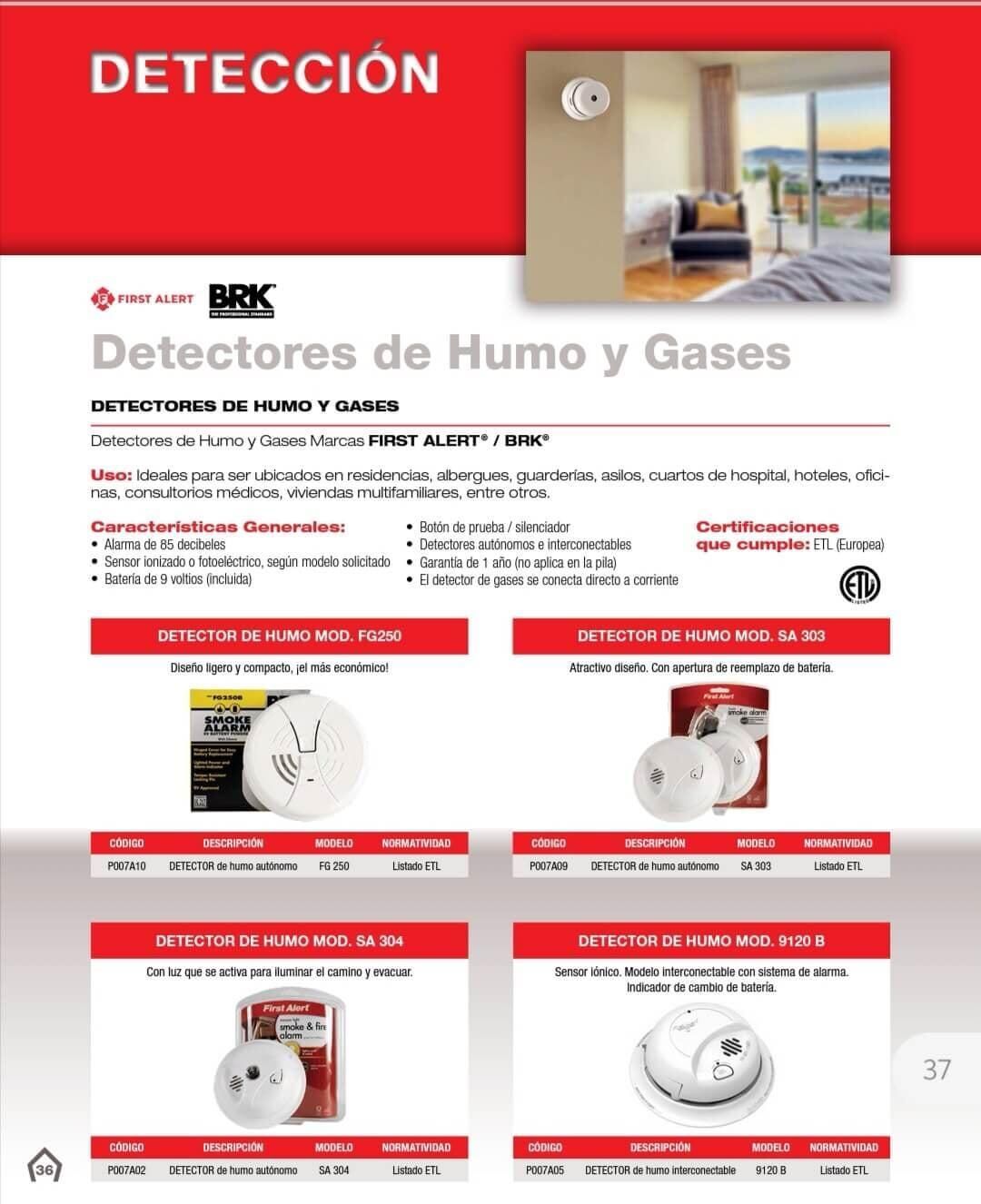Detectores de humo Detectores de humo