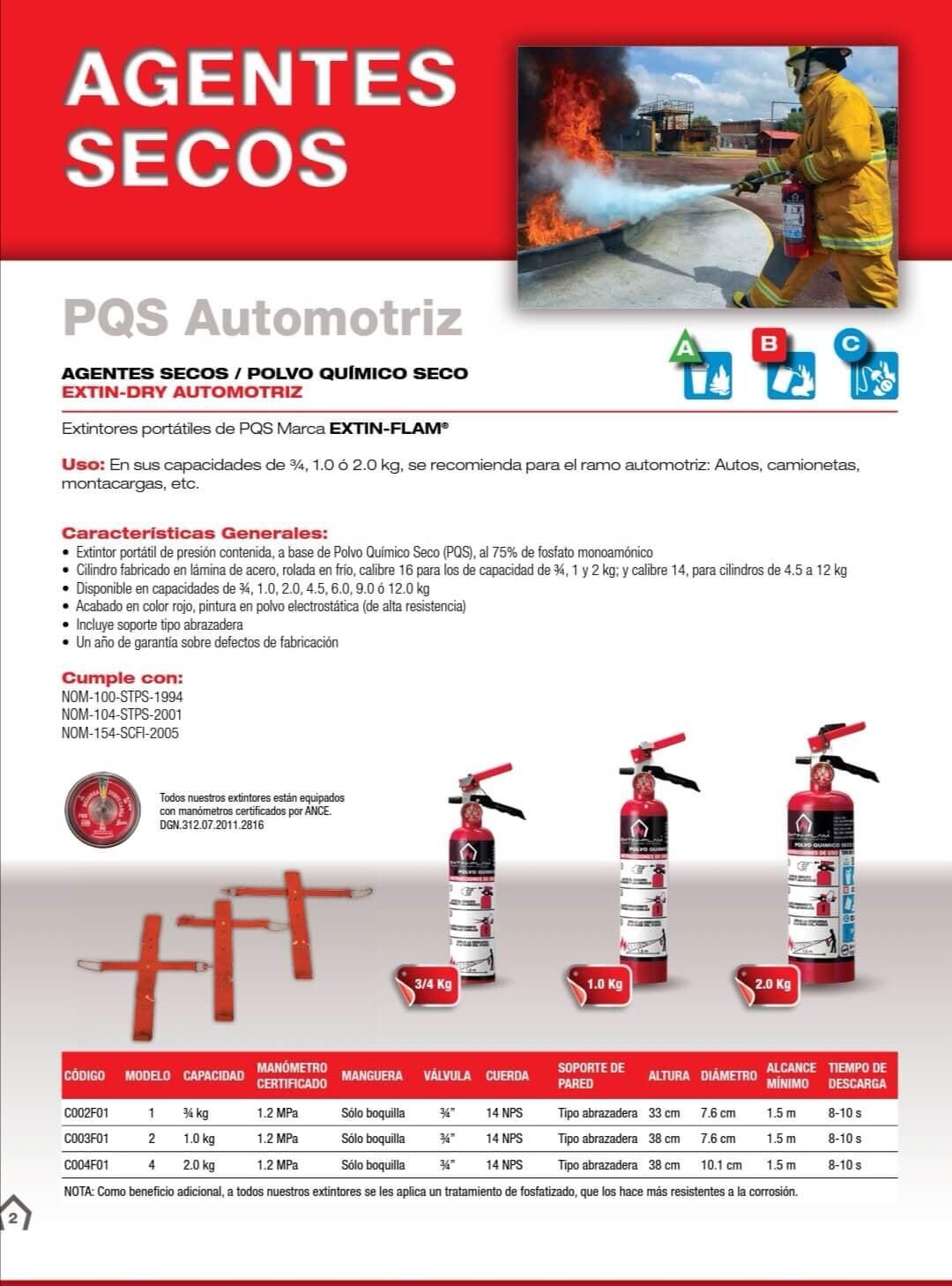 Extintores de polvo químico seco Extintores de polvo químico seco