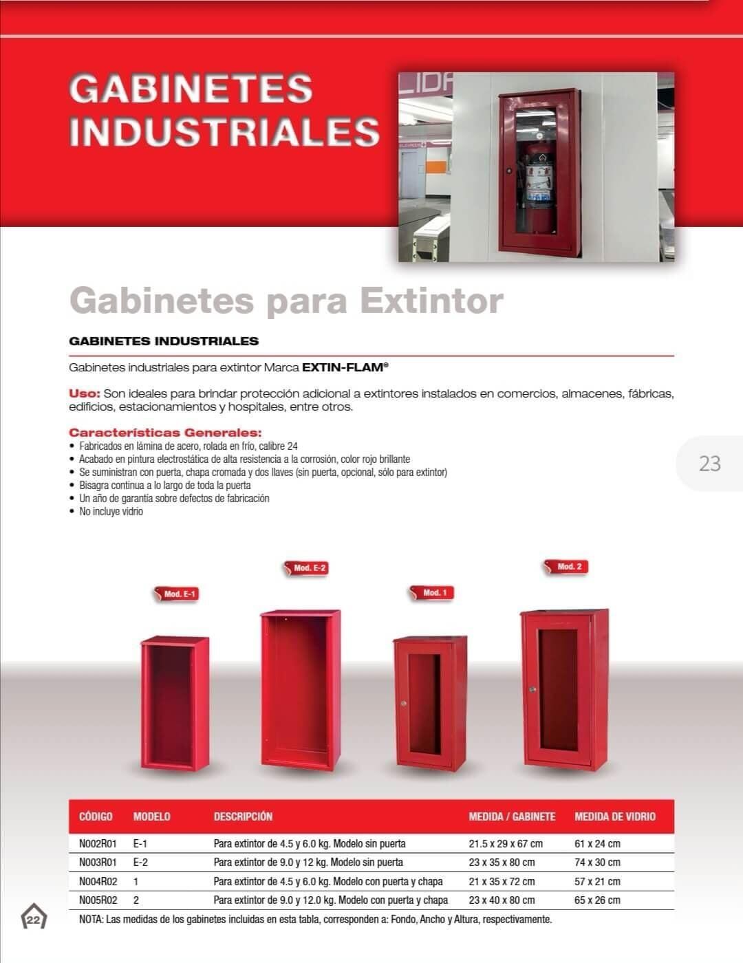 Gabinetes y porta extintores Gabinetes y porta extintores