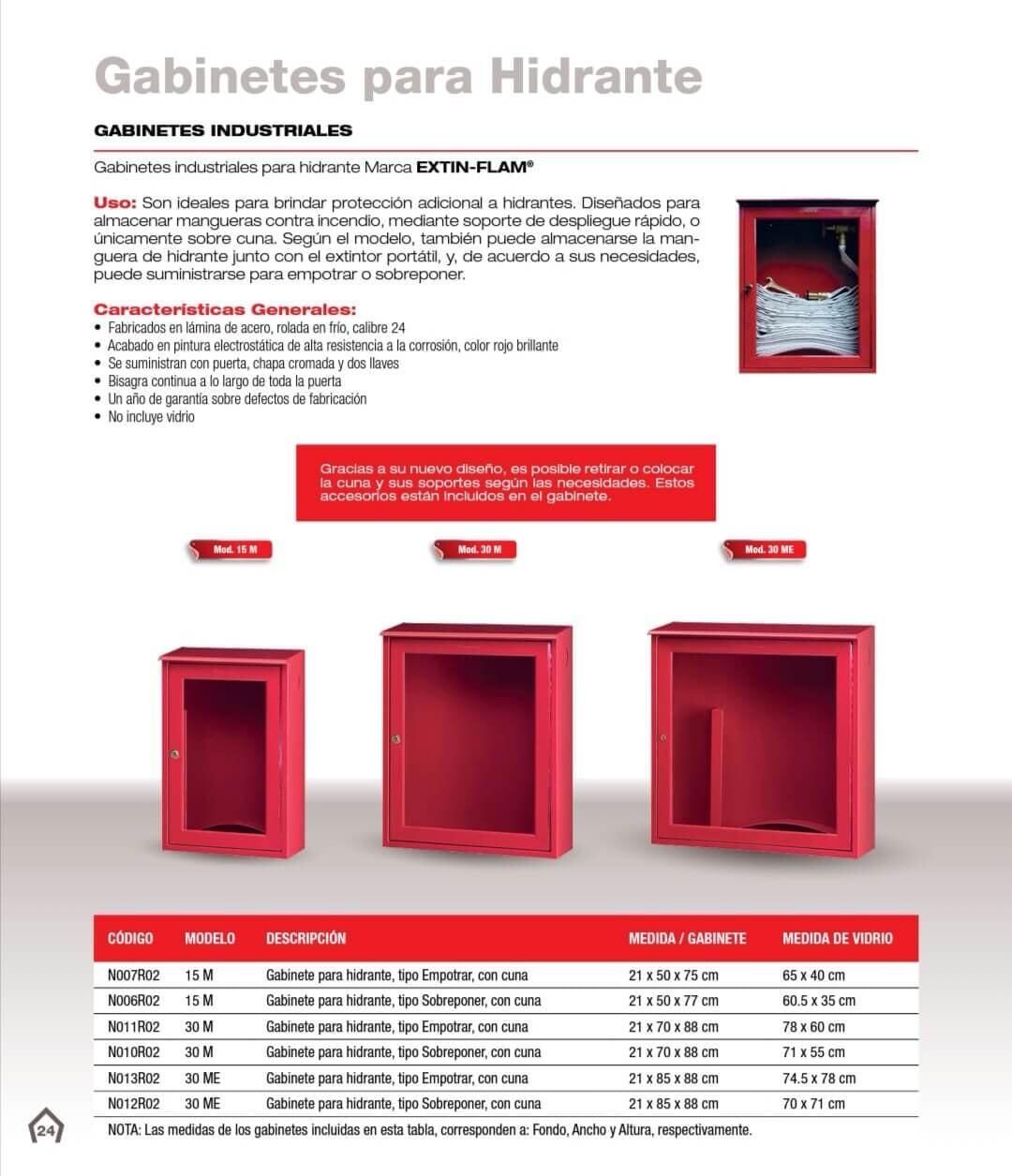 Gabinetes y porta extintores Gabinetes y porta extintores