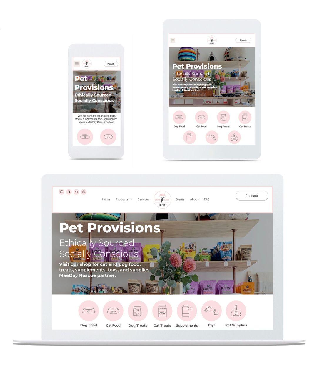 Image of all device website design
