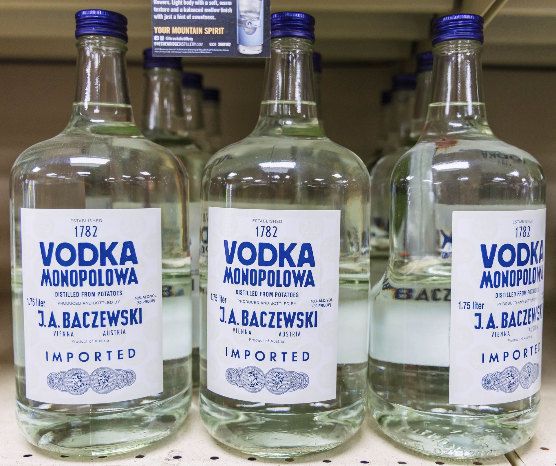 Bottles of 