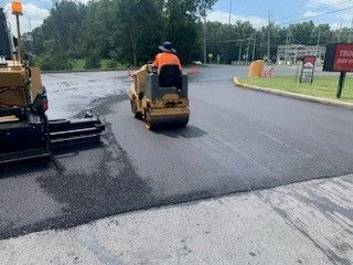Paving Work with Machine — Powell, TN — Volunteer Paving & Concrete