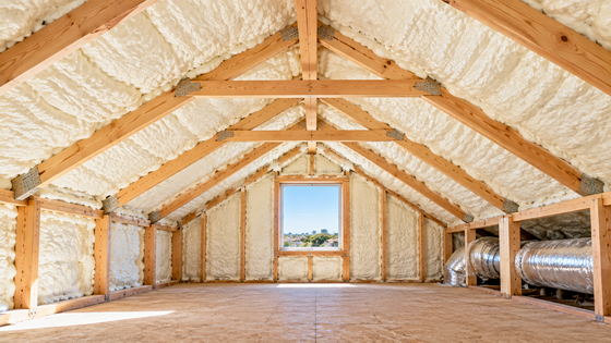 new bedford spray foam insulation attic completed work