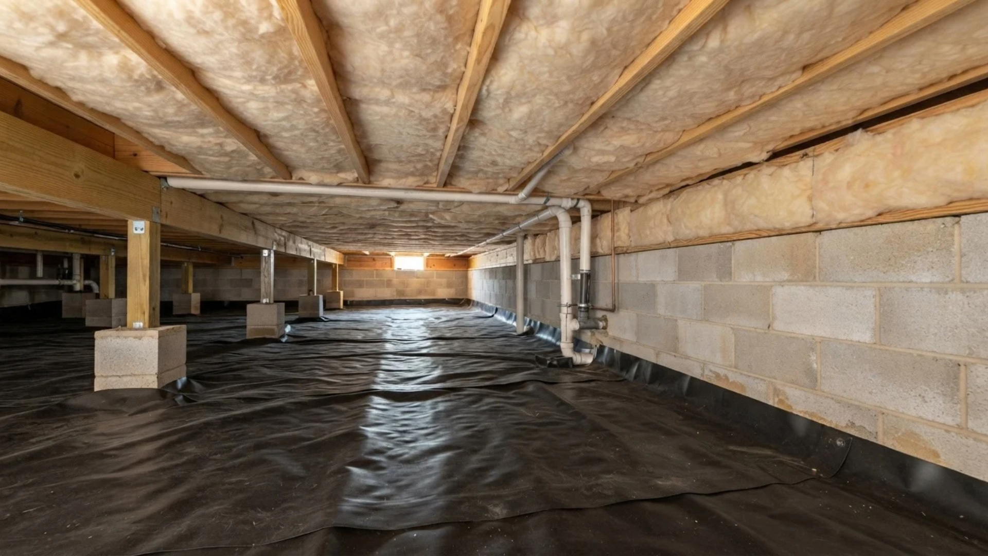 new bedford spray foam insulation crawl space problem after