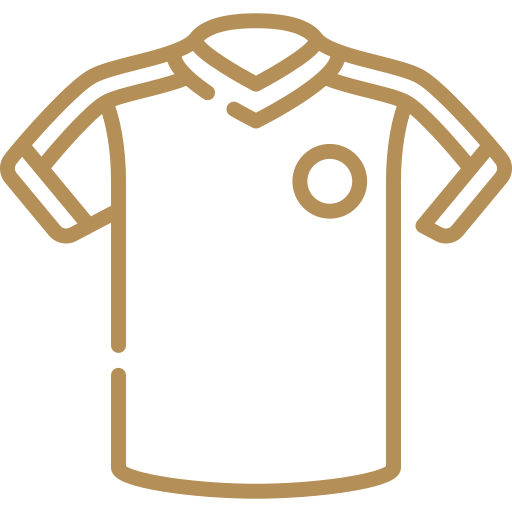 Soccer jersey illustration representing custom jersey framing