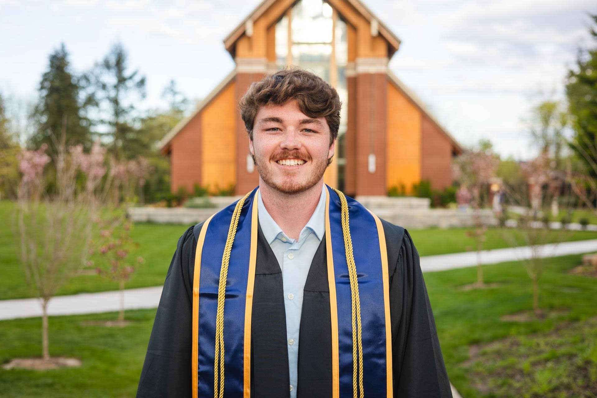 Preston Gullum is graduating and leaving Chehalem Insurance.