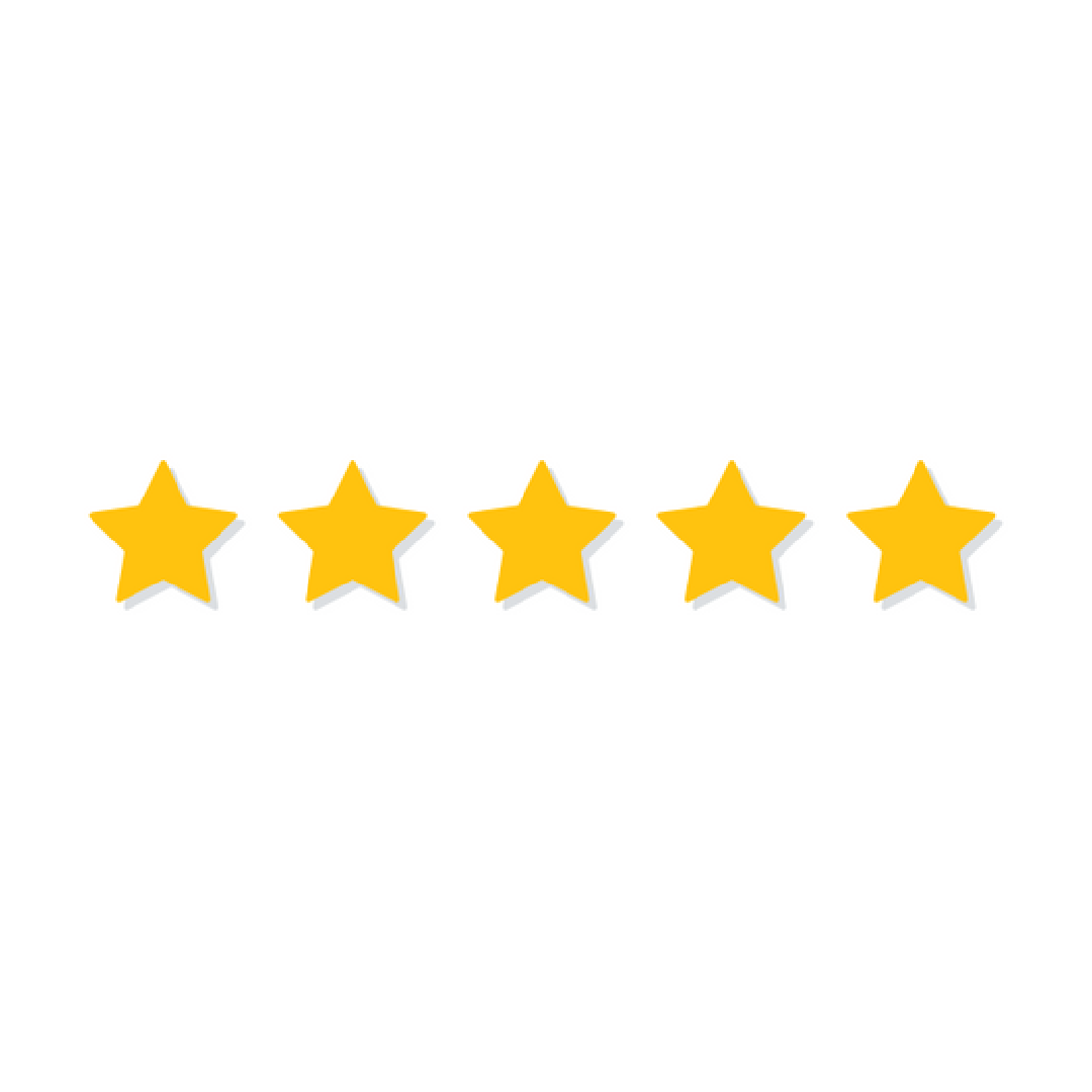 five gold stars
