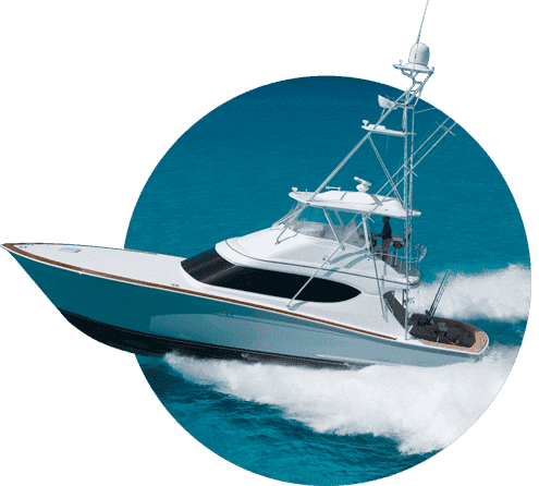 A large white boat is floating in the ocean