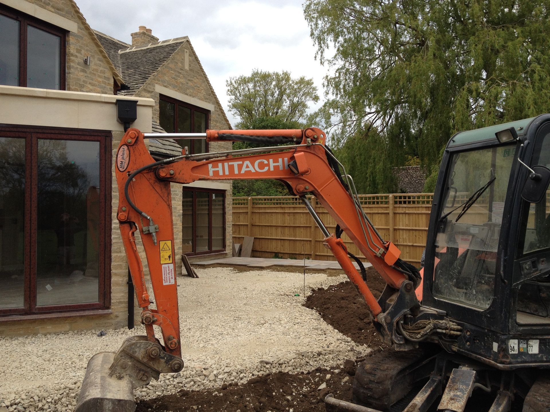Exterior work ongoing