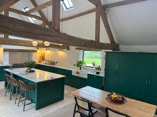 green kitchen 1