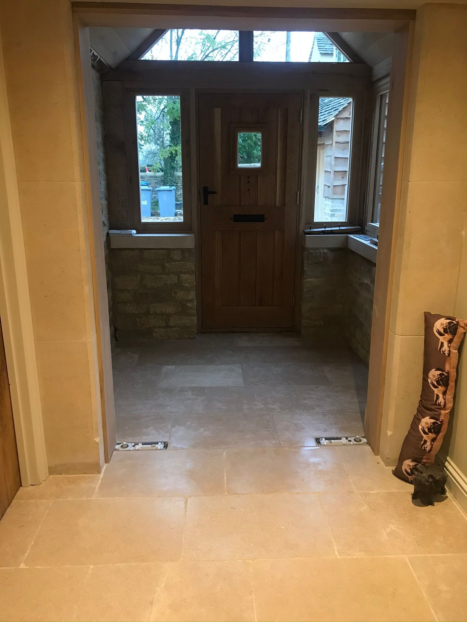 front door/porch area renovation