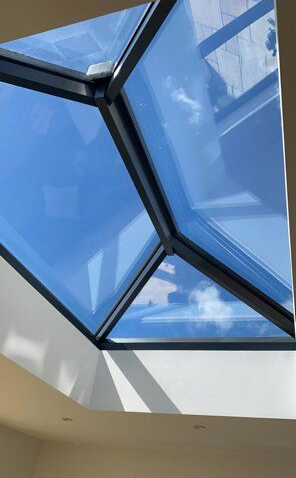 Large skylight in a heritage Cotswold property.