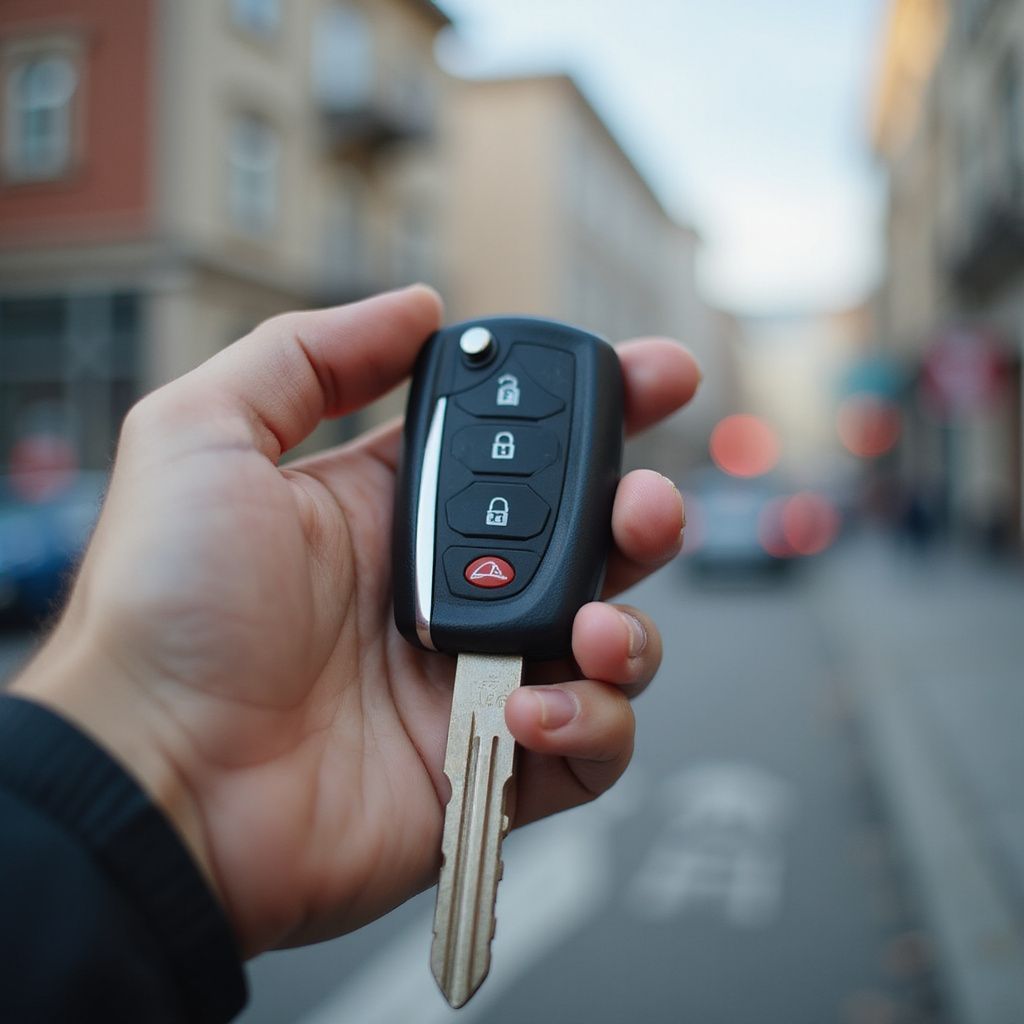 A rental car key