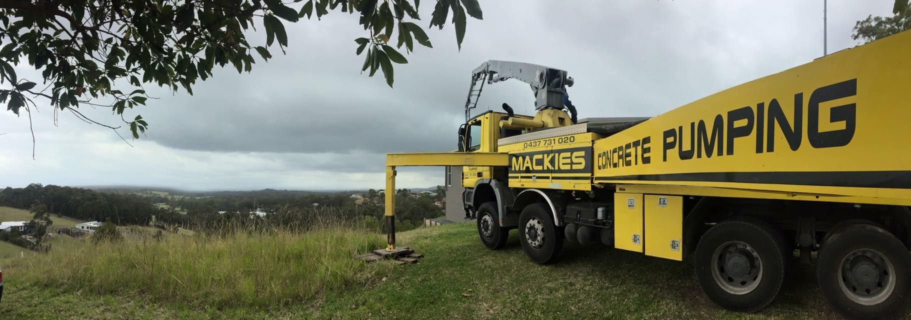 Concrete Pumping Truck — Mackie’s Concrete Pumping in Pampoolah, NSW