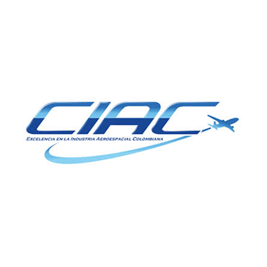 CIAC blue aviation logo with a stylized airplane and swoosh on a white background