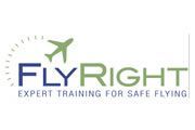 FlyRight logo with a green airplane and the tagline “Expert Training for Safe Flying”