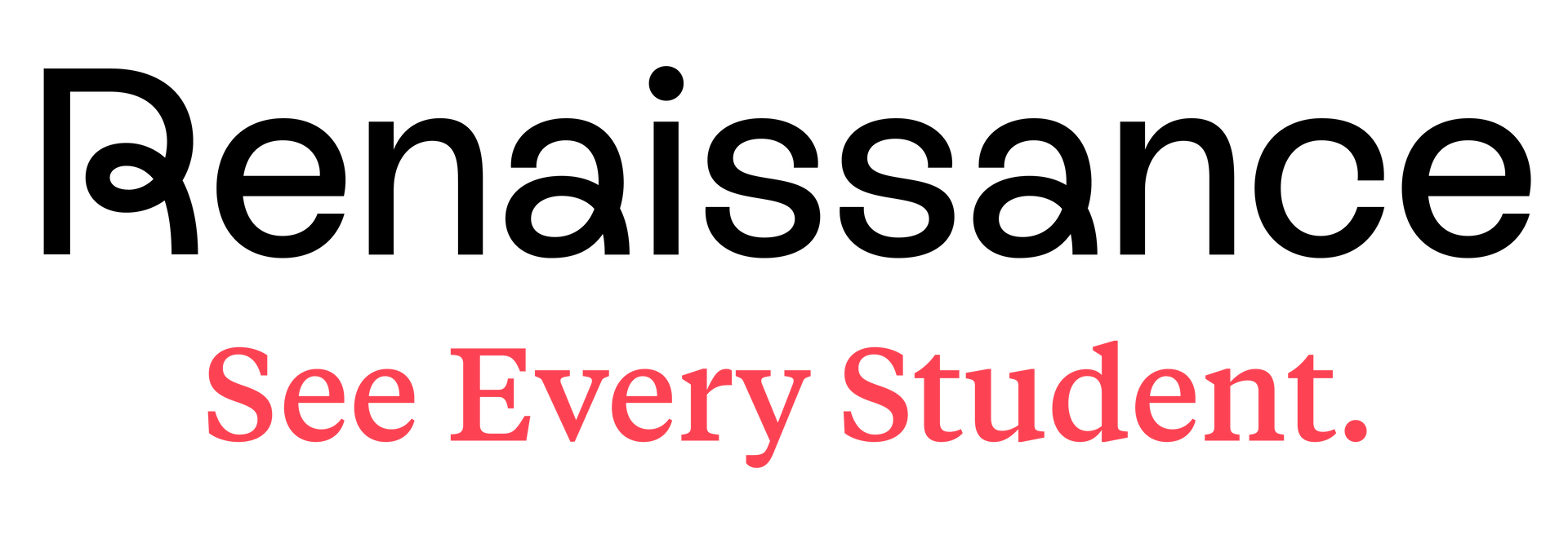 Renaissance logo with the tagline “See Every Student.” in red text