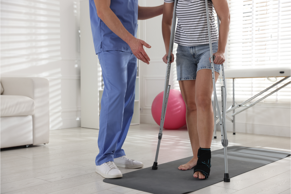 Total Ankle Arthroplasty Rehabilitation at home