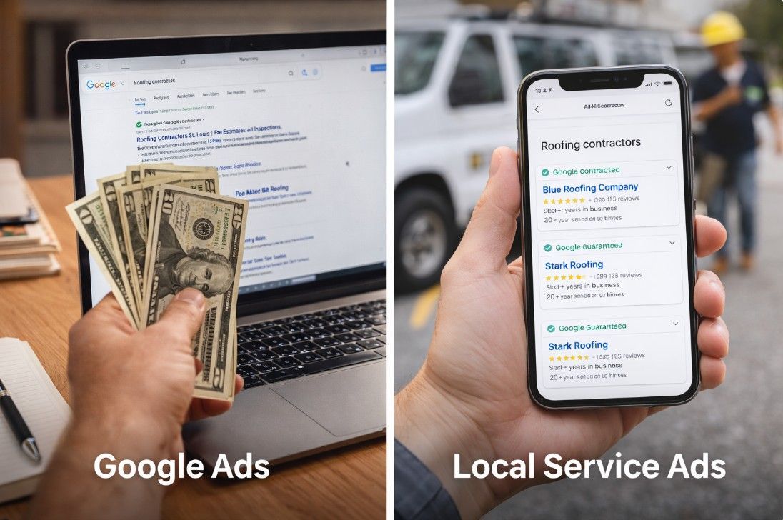 Difference between Google Pay Per Click Ads and Local Service Ads