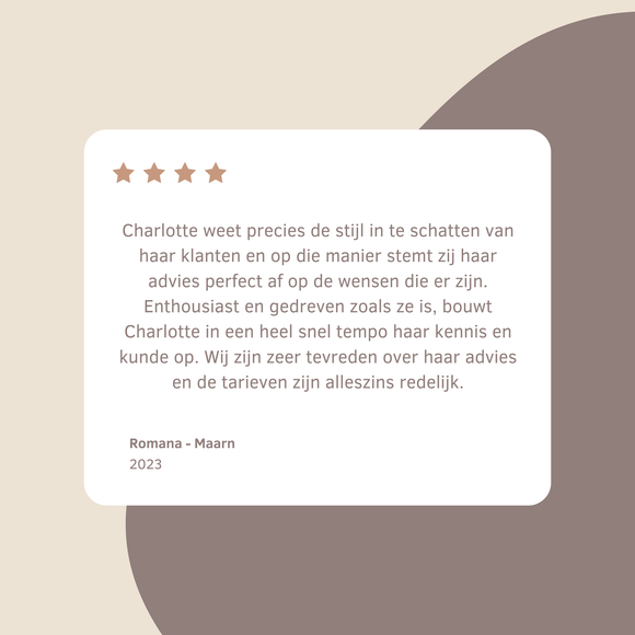 Klantreview na een kleuradvies