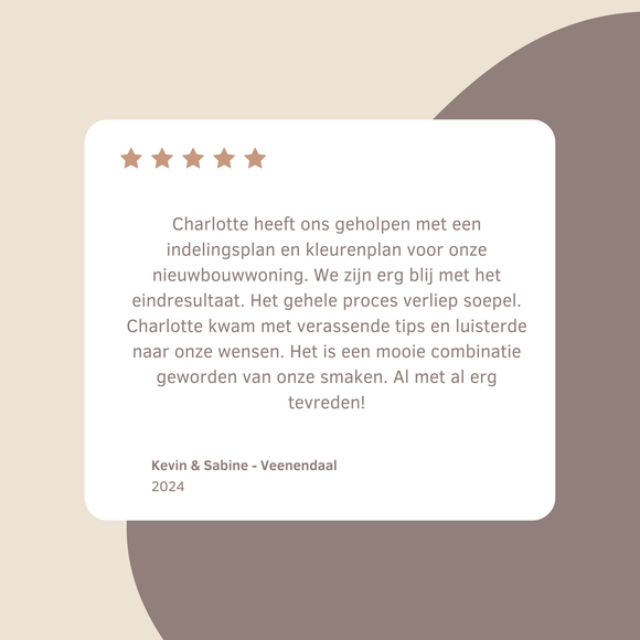 Klantreview na interieuradvies