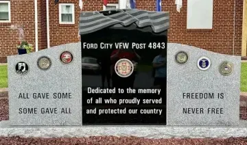 A memorial for ford city vfw post 4843