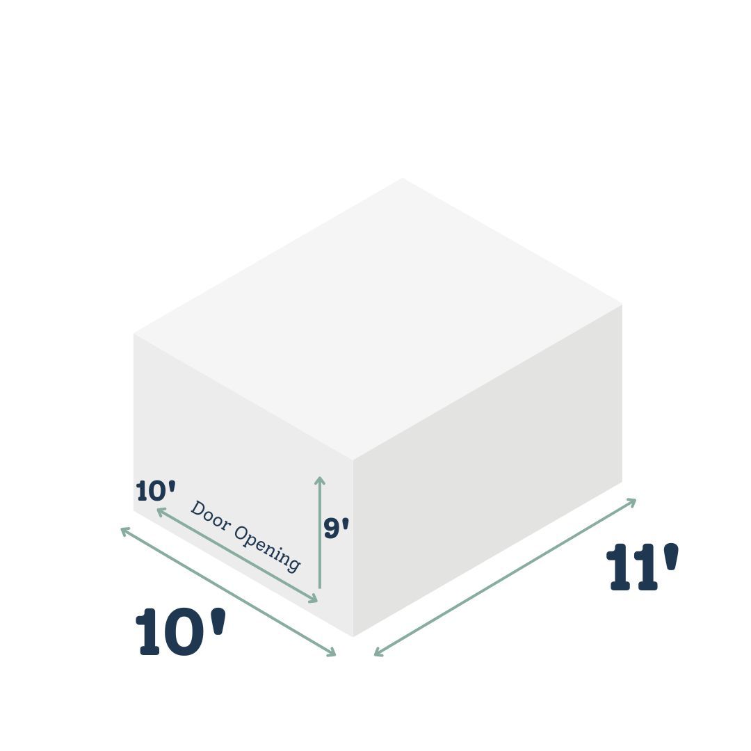 10x20 ft self-storage unit