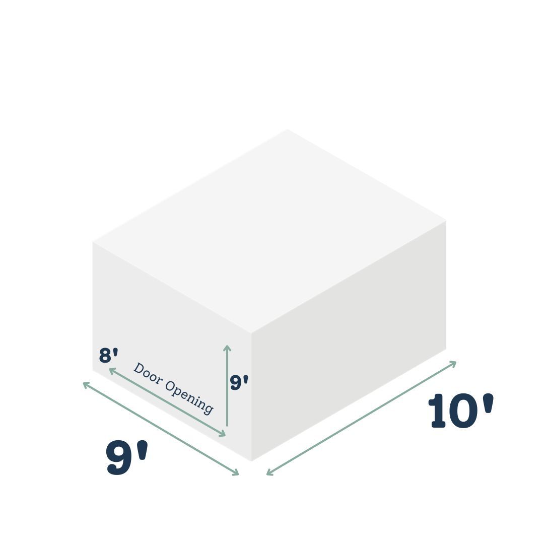 9x10 ft self-storage unit