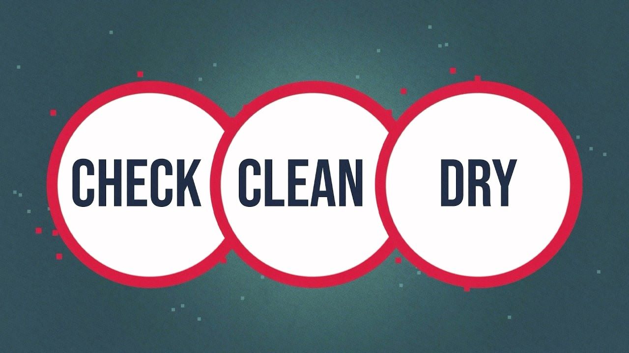 Check, clean, dry