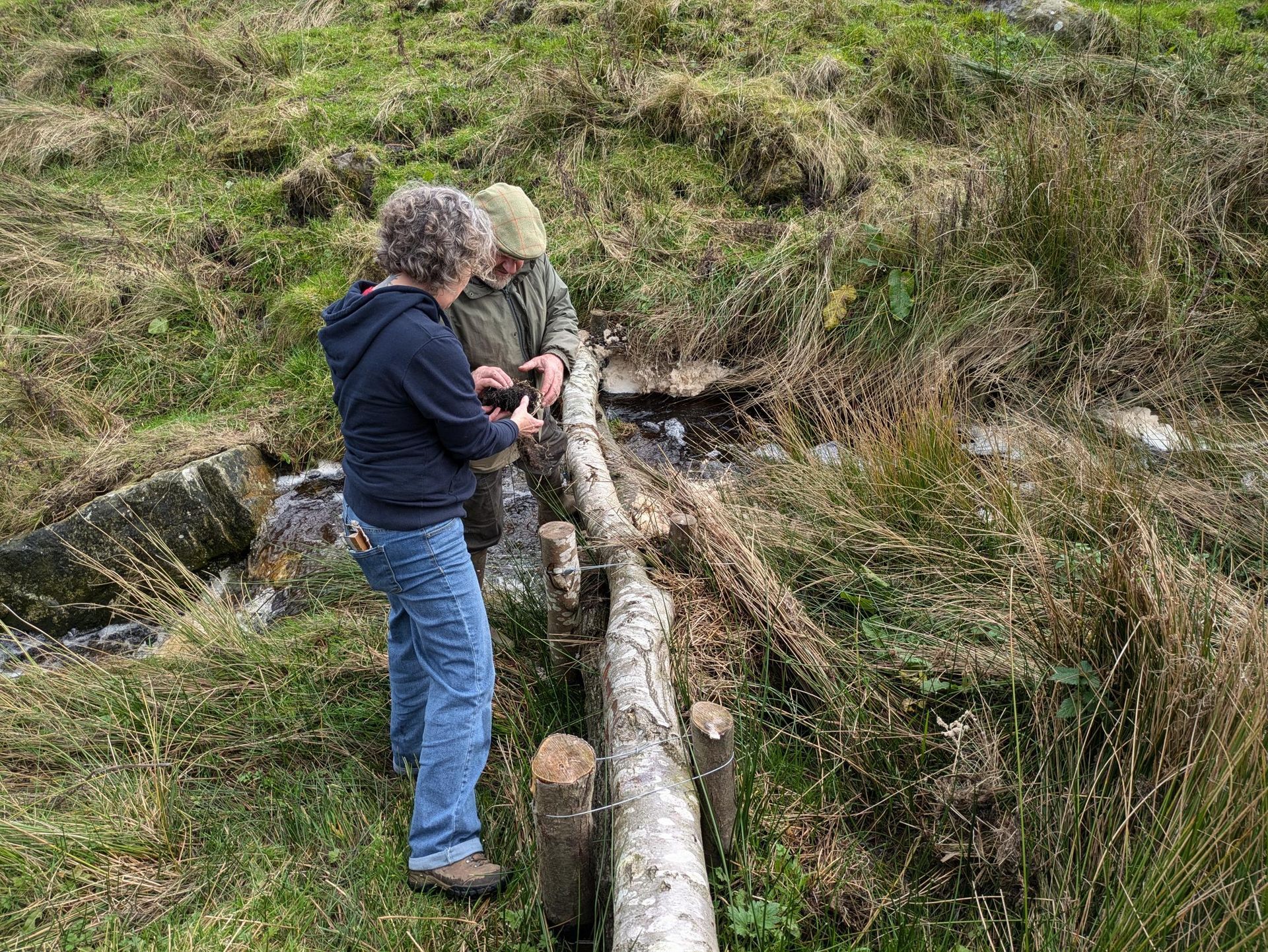 Building leaky barriers at Smaden Head - credit Ousewem