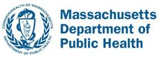 Massachusetts Department of Public Health logo with blue seal and text.