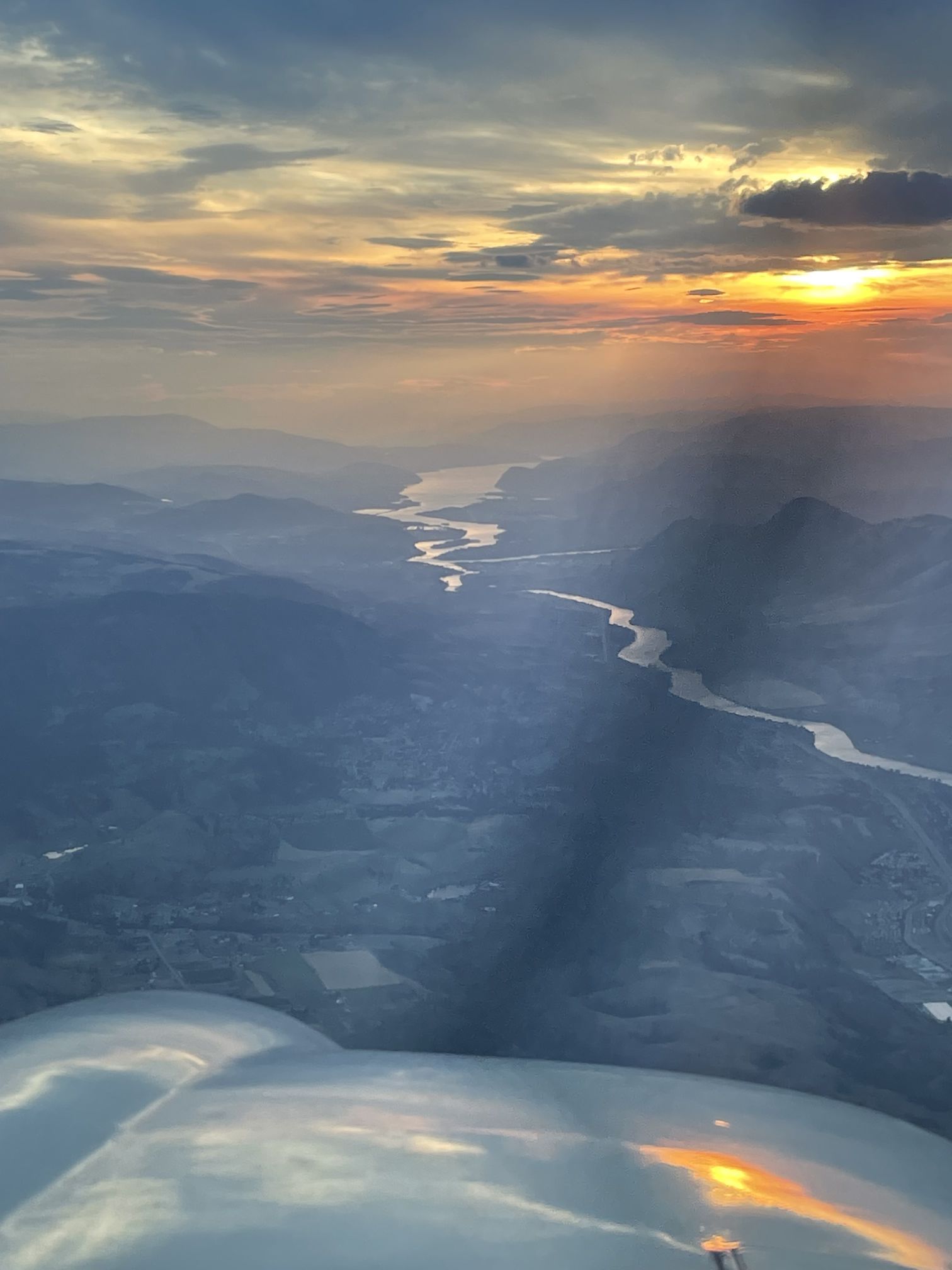 Kamloops airport from the air