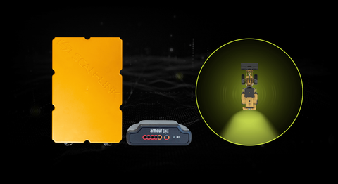 SCAN~LINK single Antenna and Display Unit with a single detection zone diagram