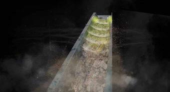Conveyor in a dirty and dusty environment.
