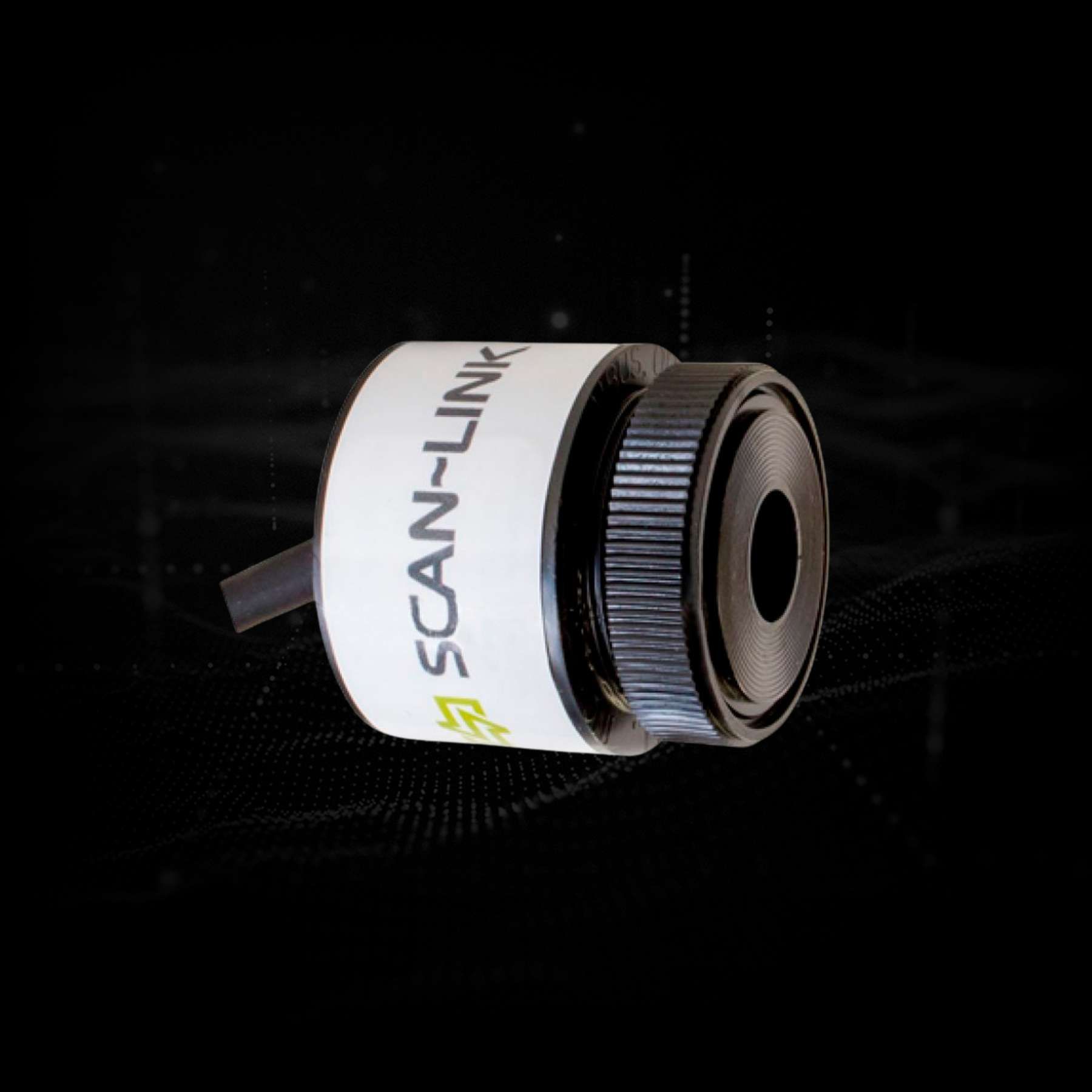 A SCAN~LINK External Alarm on a dark background