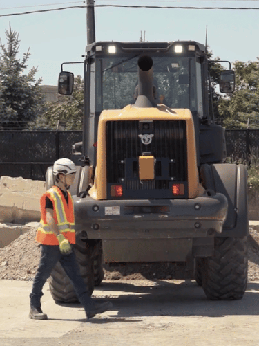 Graphic that shows OSHA's 'Focus Four' hazards, with Struck-By being the highlight
