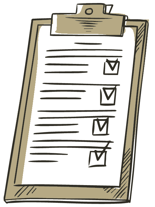 Person filling out paperwork