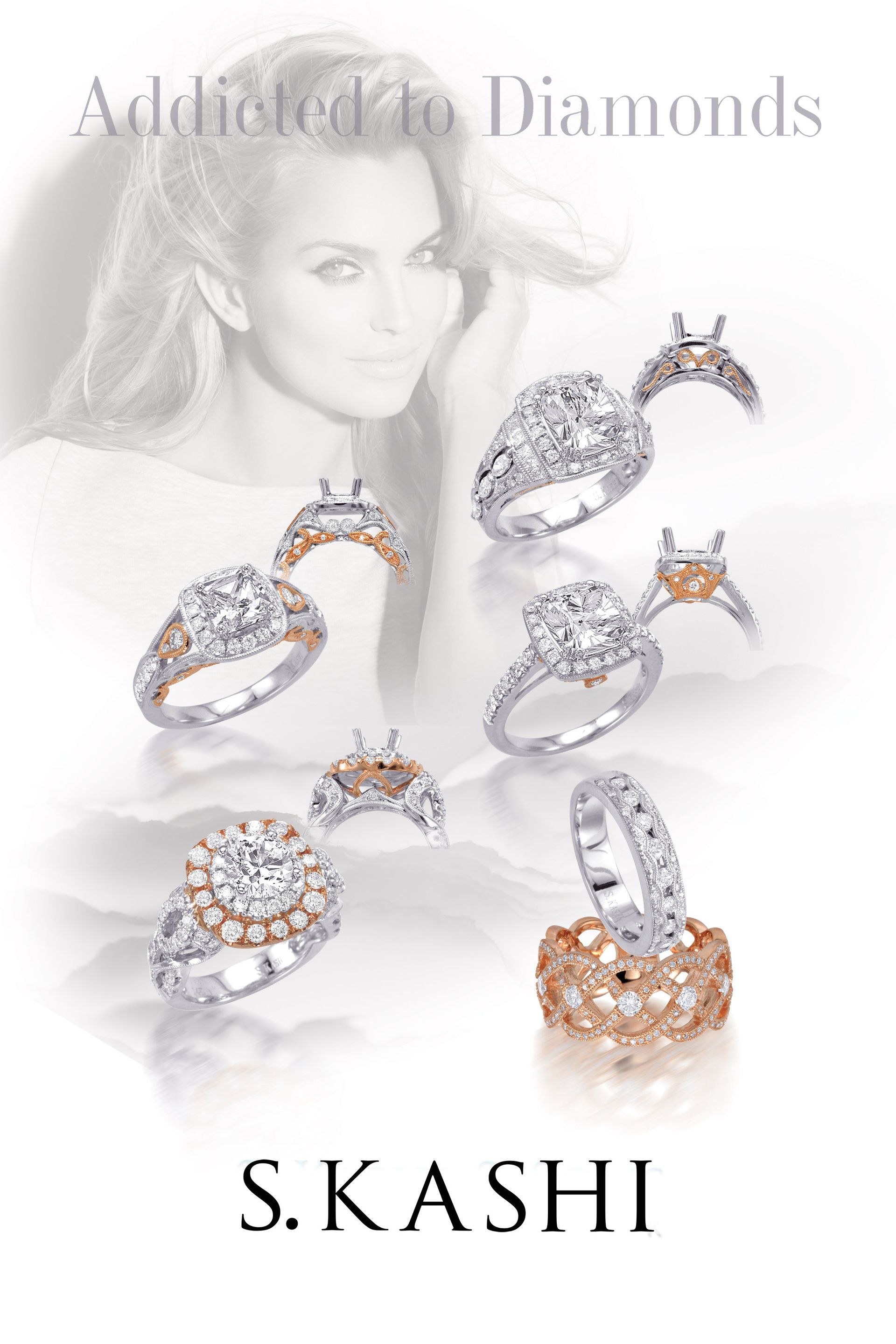 White-gloved hands hold a gold pearl necklace with floral details in a formal setting