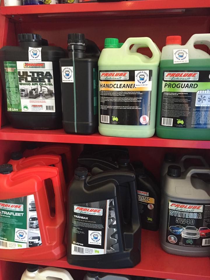 A Shelf Filled With Lots Of Different Types Of Chemicals — Filta-Wash Mackay In North Mackay, QLD