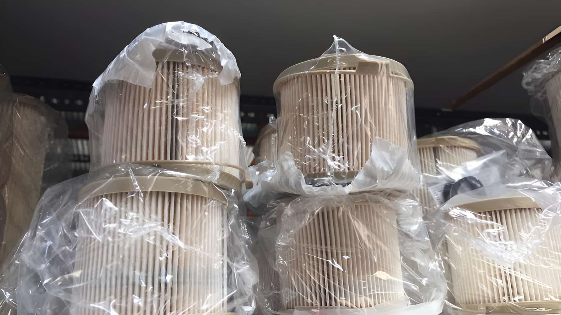 A Bunch Of Filters Are Stacked On Top Of Each Other In Plastic Bags — Filta-Wash Mackay In North Mackay, QLD
