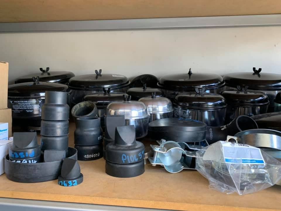 A Bunch Of Pots And Pans Are Stacked On Top Of Each Other On A Shelf — Filta-Wash Mackay In North Mackay, QLD