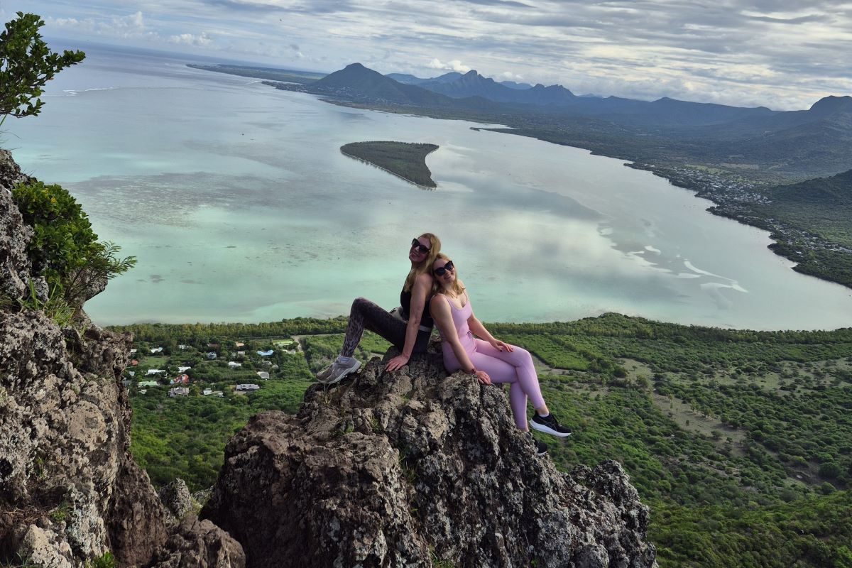 beautiful view of le morne mountain