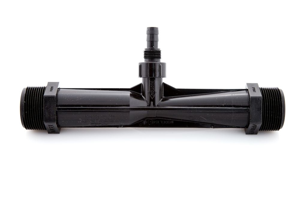 Mazzei injectors use engineered venturi design to maximize suction, mixing, and ozone mass transfer