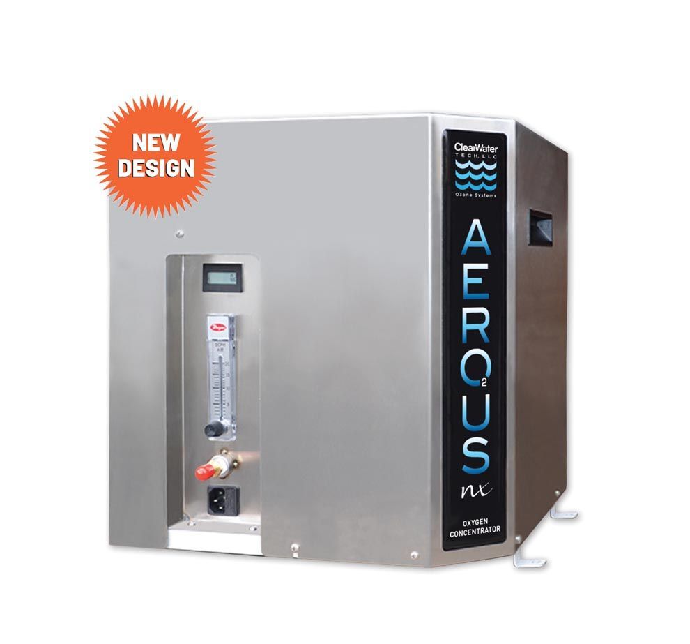 High‑performance AerousNX oxygen concentrator delivering up to 95 percent dry oxygen for maximum ozone output