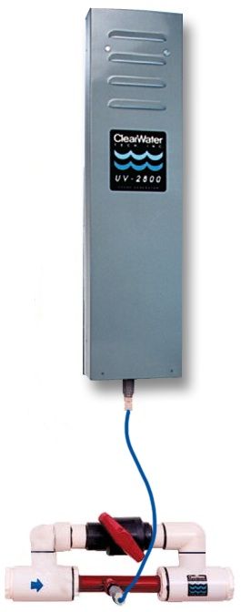 ClearWater Tech Apex I ozone system with UV2800 generator and venturi injector, providing 1 g/hr water treatment